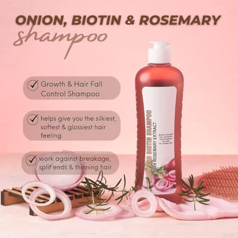 Biotin Onion Rosemary Shampoo & Treatment Set for Hair Growth