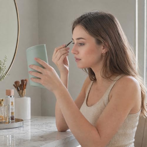 Non-Reversing Mirror True Image Tabletop Vanity 6.9"