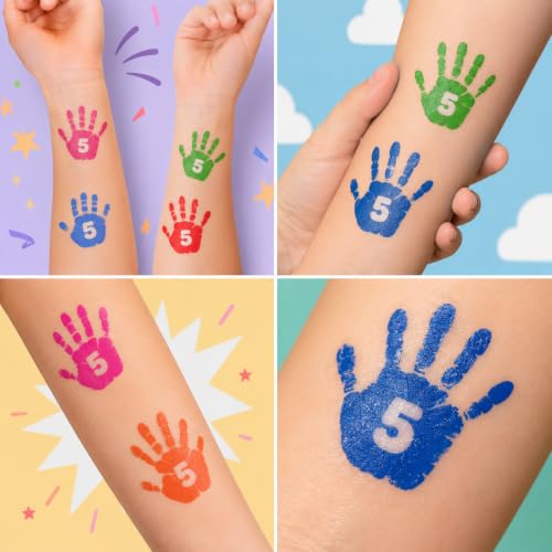 Hi Five Temporary Tattoos for Kids – 96-Piece Party Favors