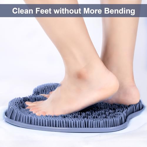 Large Foot Scrubber Mat for Shower - Exfoliating Foot Spa