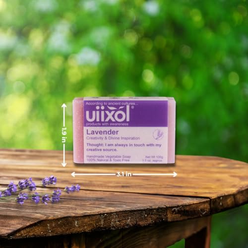 Handmade Soap Bars Set of 3, Lavender, Peppermint, Rosemary 3.5 oz each