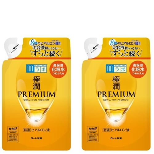 Hada Labo Hyaluronic Acid Gokujyun Premium Lotion Refill 5.74floz(170ml) Set Of 2 Renewal 2023