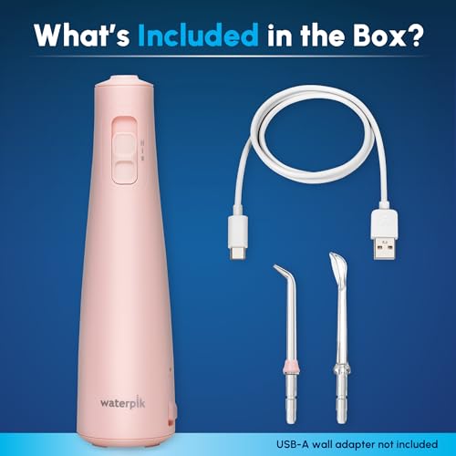 Waterpik Cordless Pulse 3100 Pink Rechargeable Water Flosser - Portable & Shower Safe