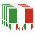 Italy Flag Tattoo Stickers - 20 Pack Waterproof Temporary Tattoos