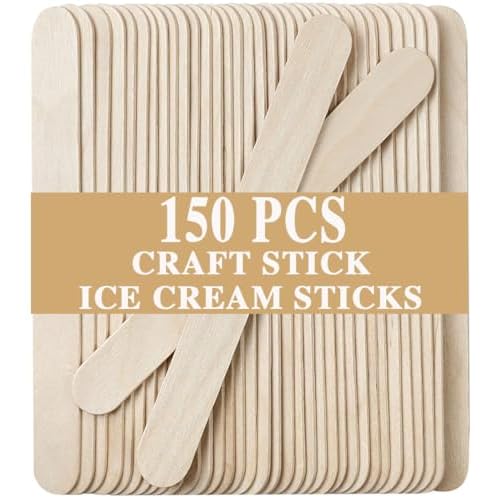 150PCS Waxing Sticks for Hair Removal - Borogo 5.5 inch Premium Splinter-Free Wooden Sticks for Waxing, Wax Stick for Body and Face Waxing