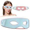 Red Light Therapy for Eyes, 3 Minutes Infrared Red Light Eye Mask for Under Eye Dark Circles, Eye Bags & Wrinkles, Collagen Booster Anti-Aging Device For Women & Men, Soft Silicone
