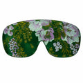 Weighted Flaxseed Sleep Eye Mask Lavender Spring Green – Contoured, Adjustable Strap