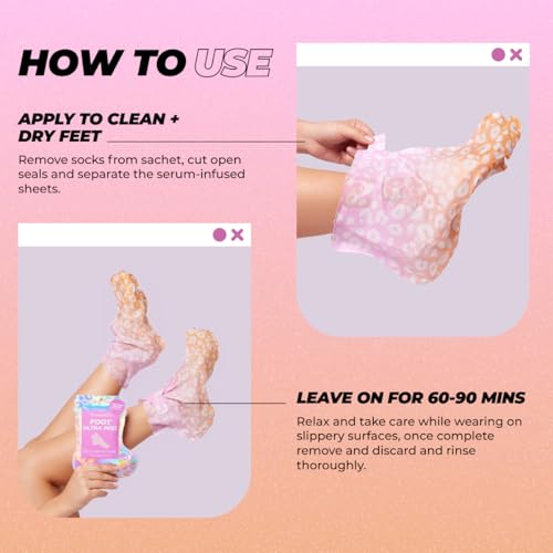 Vitamasques Foot Peeling Mask, 3 Pairs - Korean Exfoliating Foot Mask