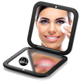 OMIRO 1X/30X Magnifying Folding Compact Mirror, 3.5" Travel Size