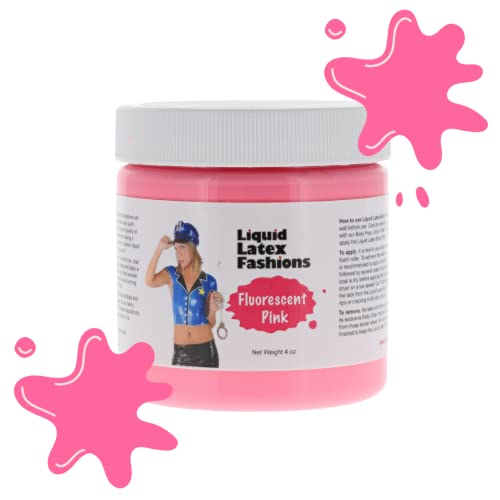 Fluorescent Pink Liquid Latex Body Paint - 4 Oz