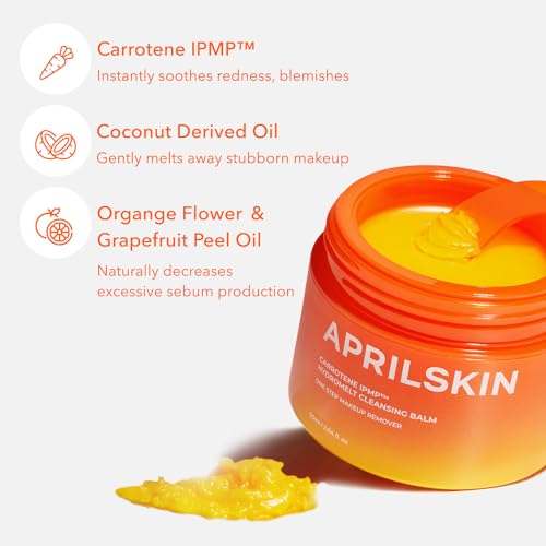 APRILSKIN Carrotene Double Cleansing Duo | Vegan | Blakcheads Remover | Non-comedogenic | Double Cleansing | Korean Skin Care | Kbeauty