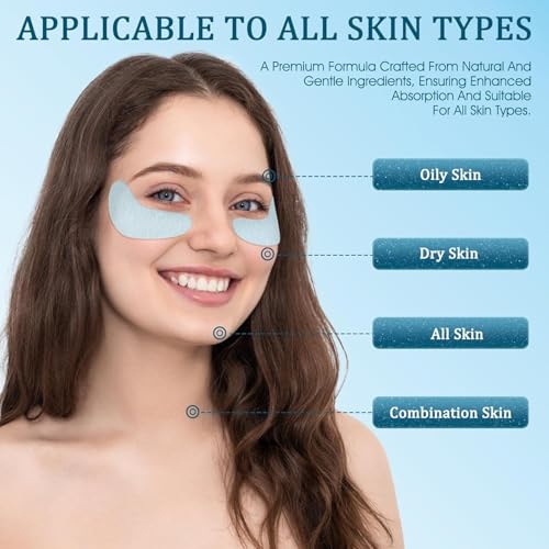 Under Eye Patches Masks - 24K Gold Eye Patch for Dark Circles and Puffy Eyes, Wrinkles, Fine Lines, Eye Bags Treatment with Collagen and Hyaluronic Acid, Moisturizing and Firming (60 Pcs£©Purple