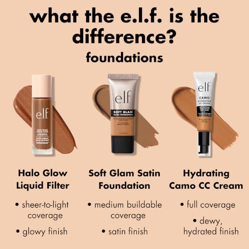 e.l.f. Soft Glam Foundation 42 Tan Neutral | Satin Finish