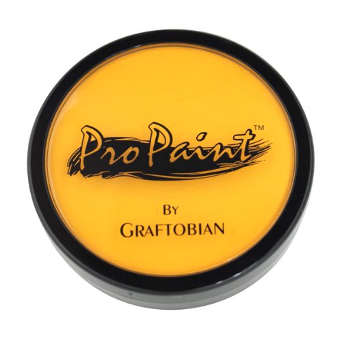 Graftobian Makeup ProPaint Face & Body Paint - Neon Electric Yellow 30ml - Halloween Makeup - Costume Makeup for Adults - Body Paints for Adults - Face Paint Makeup - Skin Paint - Makeup Paint