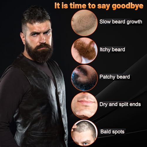 Beard Butter,Maximum Concentration Biotin,with Castor Oil and Argan & Jojoba Oils, Promotes Beard Growth, Styles, Strengthens & Softens Beards ,Unruly Beards While Relieving Itch,2 Ounce*2 (2 Pack)