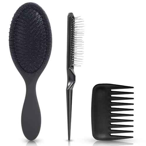 Wig Brushes for Synthetic Hair Wig Comb Set 3 Row Wire Brush Hair Extension Wire Loop 3 PCS