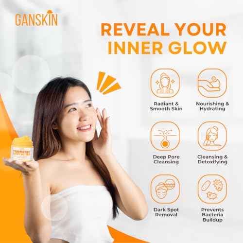 Turmeric Face Cream ? All Natural Skin Brightening Lotion ? Turmeric Whipped Body Butter for Dark Spots, Hyperpigmentation ? Skincare Cleanses, Fights Acne, Evens Tone, Scars, Sun Damage