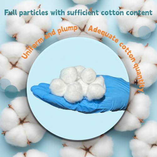 Sterile Wound Care Cotton Balls - 100% Pure Cotton, Individually Packaged