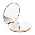 Fancii LED Lighted Makeup Mirror 1x/10x Magnification Rose Gold