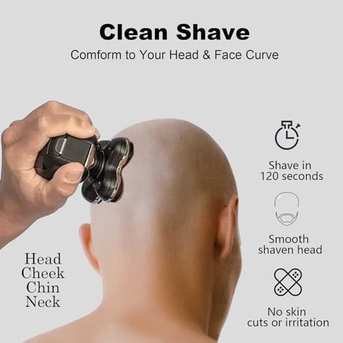 Balder Pro Replacement Head Compatible with remington Balder Pro XR7000 Shaver 5 Blades Replacement Head Compatible with remington Shaver Replacement Heads Precision Electric Shaving for Bald Men-2PCS