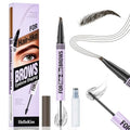 4-Tip Microblading Eyebrow Pencil with Clear Gel - Waterproof