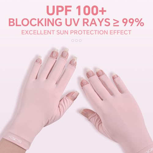KADS 380W UV LED Nail Lamp with Built-in Hand Cushion & Free Pink Gloves ? Professional Gel Nail Dryer for Fast Curing, Salon-Quality Manicure & Pedicure at Home