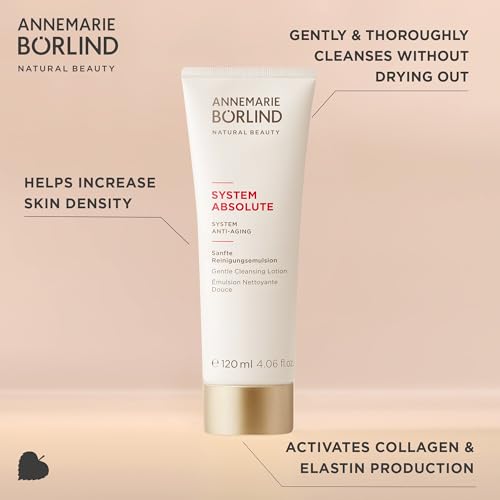 ANNEMARIE B?RLIND - SYSTEM ABSOLUTE Gentle Cleansing Lotion - Vitamin A + C + E Natural Vegan Face Cleanser - Removes Impurities and Makeup with Mild Tensides - 4.06 Fl. Oz.