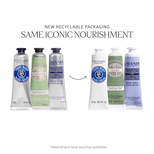 L'Occitane Hand Cream Classics 3-Piece Travel Gift Set - Moisturizing Trio
