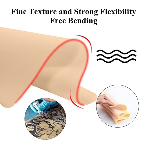 Blank Tattoo Skin Practice - Yangna 20Pcs Tattoo Practice Skins Double Sides 7.4x5.6" Fake Skin Microblading Eyebrow Tattoo Skin