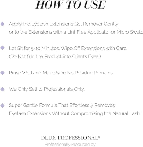 Lash Extension Glue Remover Cream 15ml | DLUX Professional