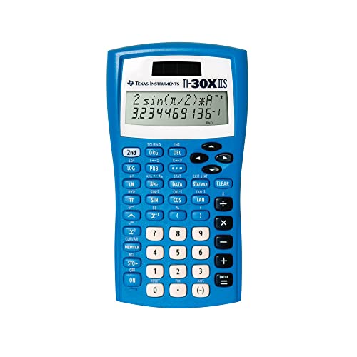 Texas Instruments TI-30XIIS Scientific Calculator, Blue