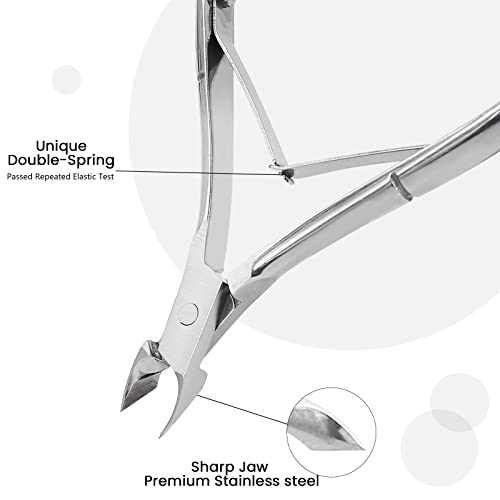 Professional Silver Cuticle Nippers - Nail & Pedicure Tool