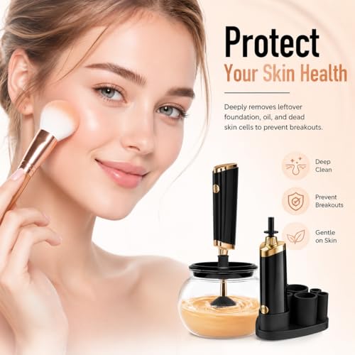 Electric Makeup Brush Cleaner & Dryer - Fast Wash & Dry Machine