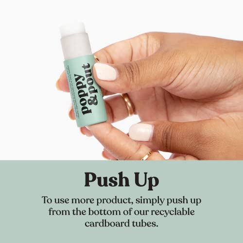 Jumbo Lip Balm Gift Set (10-Pack) | Poppy & Pout All Natural Lip Balms & Moisturizers | Hydrates with Beeswax, Vitamin E, Organic Coconut Oil | Cruelty-Free | Lip Balm in Recyclable Cardboard Tube
