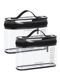 BAGSMART TSA Approved Clear Toiletry Bag, 2-Pack