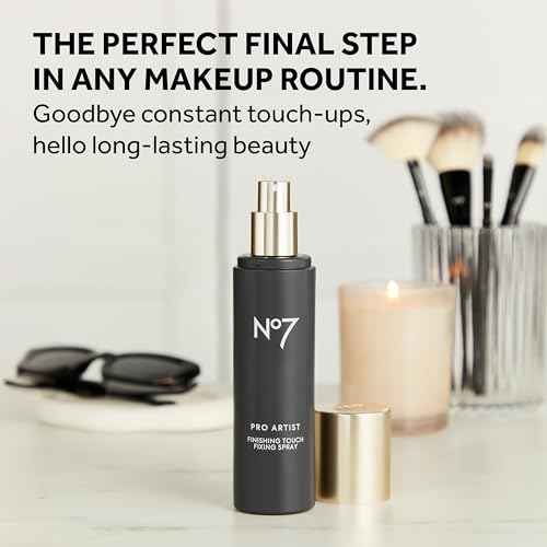 No7 Pro Artist Finishing Touch Setting Spray - Long-Lasting Finishing Spray for Face Makeup - Leaves a Radiant, Blurred, and Hydrated Finish (2.7 Fl Oz)