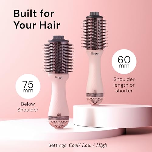 L'ANGE HAIR Le Volume 2-in-1 Blow Dryer Brush | 60mm Oval Barrel