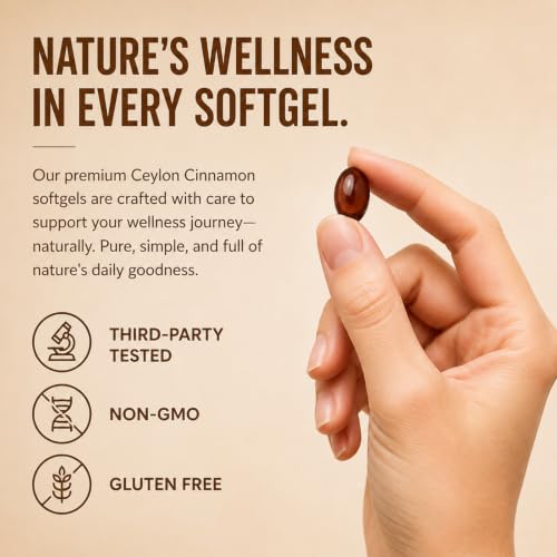 Nukupuns Metabolae Ceylon Cinnamon SoftGels with MCT Oil, 300 Count