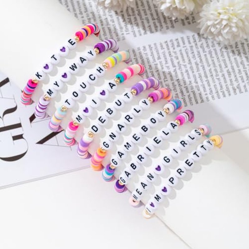 10Pc Korea-Pop Beaded Bracelets Set