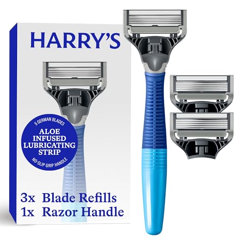 Harry's Original Shaving Kit - Razor Handle & 3 Blade Refills