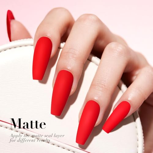 Classic Red Gel Nail Polish 18ML - High Gloss, Long-Lasting Shine