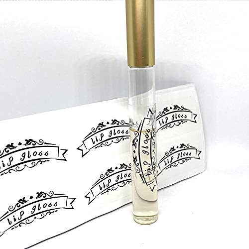 Clear Waterproof Lip Gloss Bottle Stickers - 2x1 Inch, 200 Pack