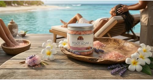OKAY Himalayan Foot Detox Soak Salt with Tea Tree & Lavender - 20 oz