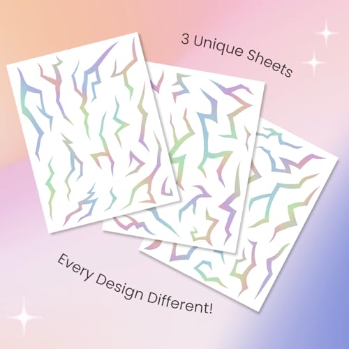 Iridescent Holographic Temporary Tattoos | 3 Sheets