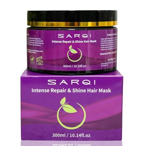 SARQI Deep Repair Keratin Hair Mask 300ml – Hydrating & Strengthening Treatment for Damaged, Frizzy, Color-Treated Hair