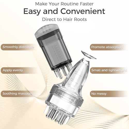 Minoxidil Applicator Bottle with Root Comb - 2 Pack