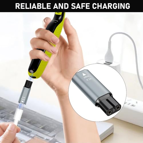 4.3V Type-C Shaver Adapter Charging Converter for Philips Norelco Oneblade QP2520 QP2620 MG3740 A00390 USB-C Electric Shaver Charger Power Adapter Trimmer Electric Shaver Power Supply Adapter