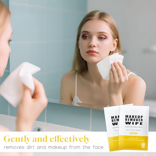 Makeup Remover Wipes 50 Pack, Individually Wrapped, Chamomile