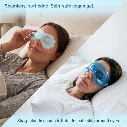 Cooling Eye Mask - Reusable Gel Eye Pads for Puffy Eyes, 2 Pack