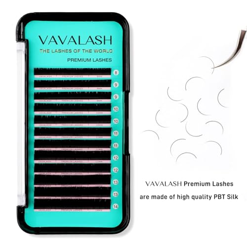 VAVALASH D-0.05 / 8-14mm Mixed Eyelash Extensions - Premium Silk, Natural Look